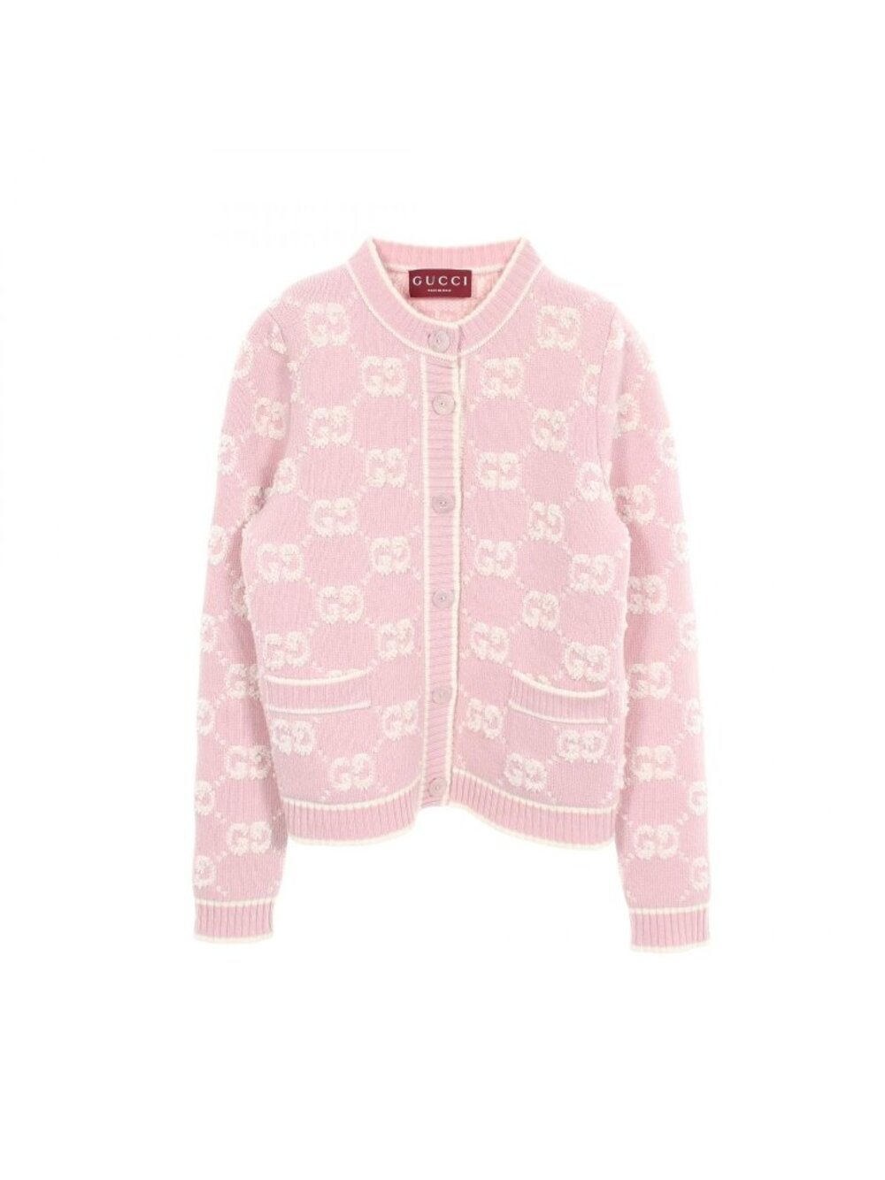 Gucci Cardigan GG Boucle Wool Jacquard